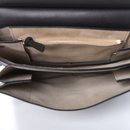 Chloe Suede Calfskin Medium Faye Shoulder Bag Carbon Grey 5 of 10