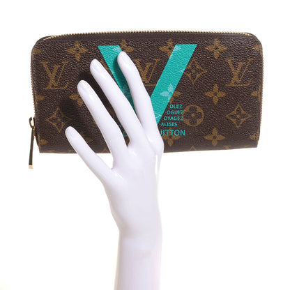 Louis Vuitton Monogram V Zippy Wallet Turquoise 2 of 7