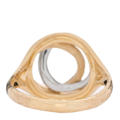 Marco Bicego 18K Yellow White Gold Diamond Jaipur Ring 53 6.5 3 of 5