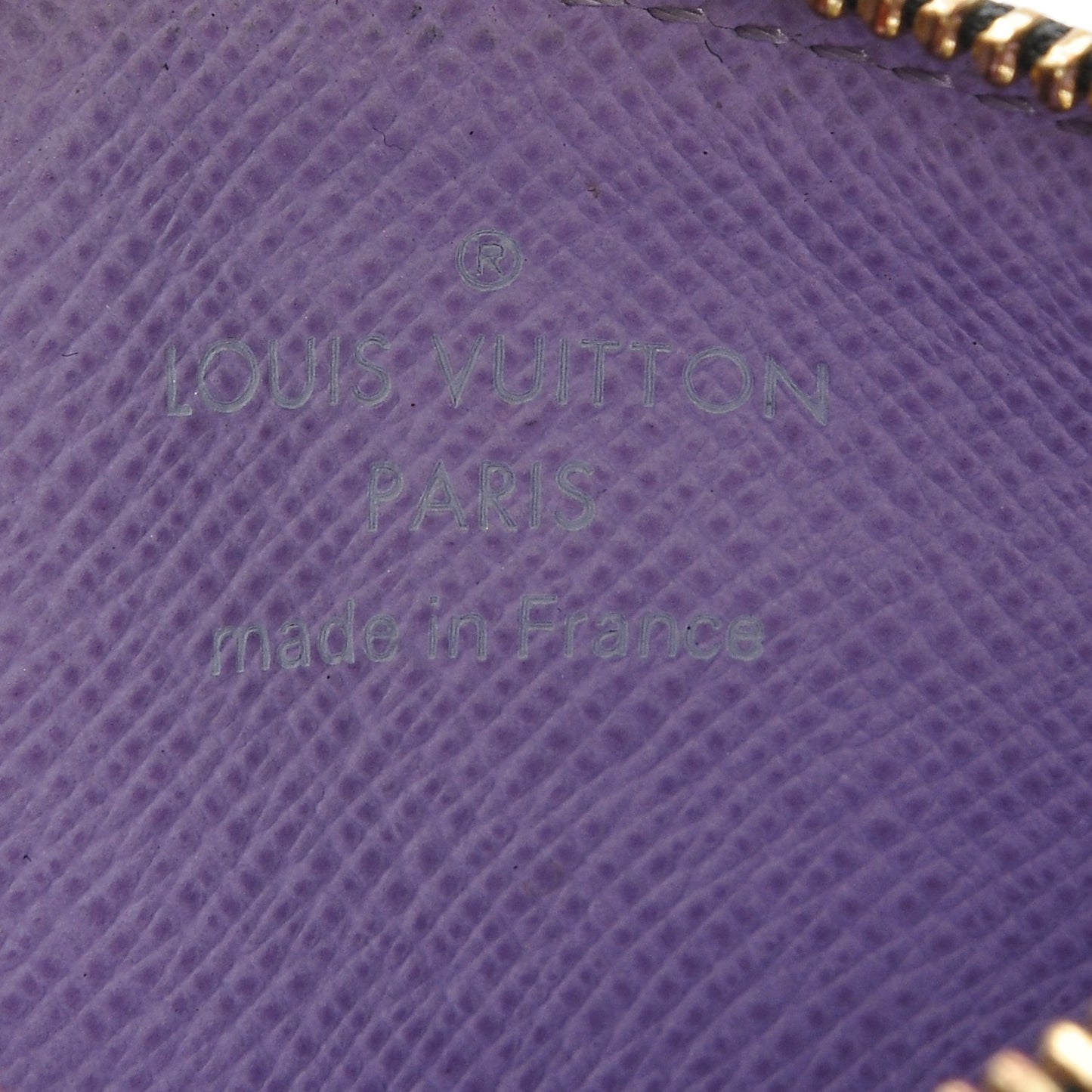 Monogram Multicolor Key Pouch Black Violet