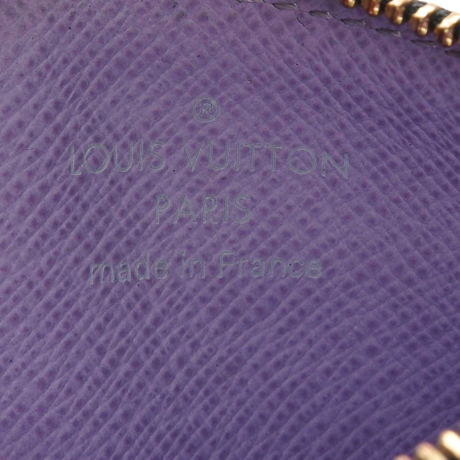 Louis Vuitton Monogram Multicolor Key Pouch Black Violet 6 of 6