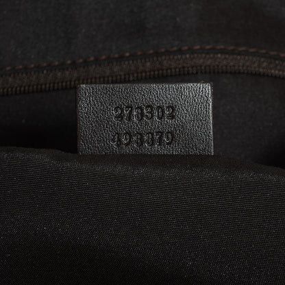 Gucci Crystal Monogram Large Duffle Beige Brown 7 of 9
