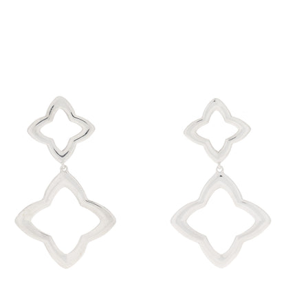 David Yurman Sterling Silver Quatrefoil Drop Earrings 1 of 4