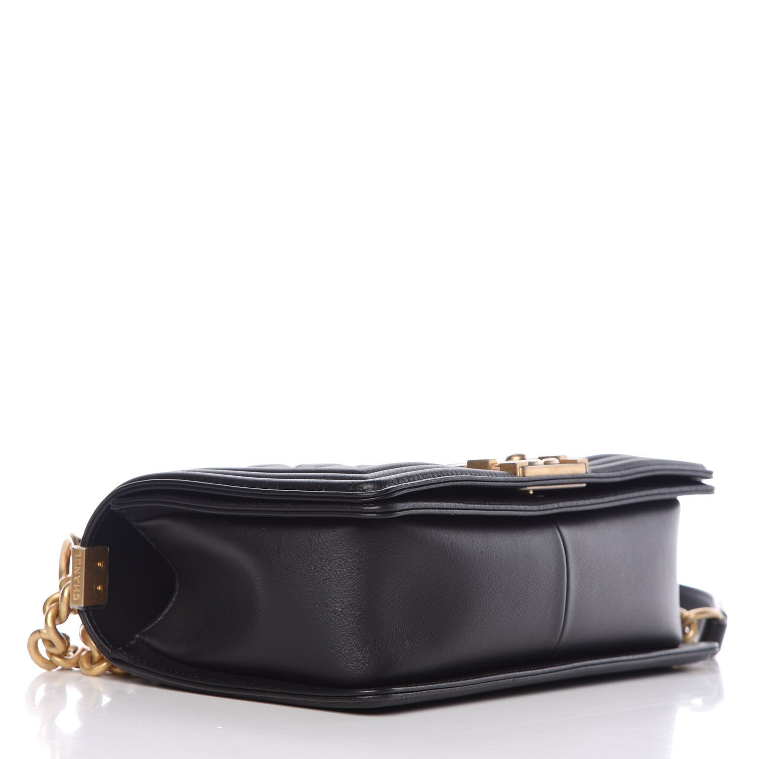 Chanel Lambskin Quilted Medium Boy Flap Black 4 of 10