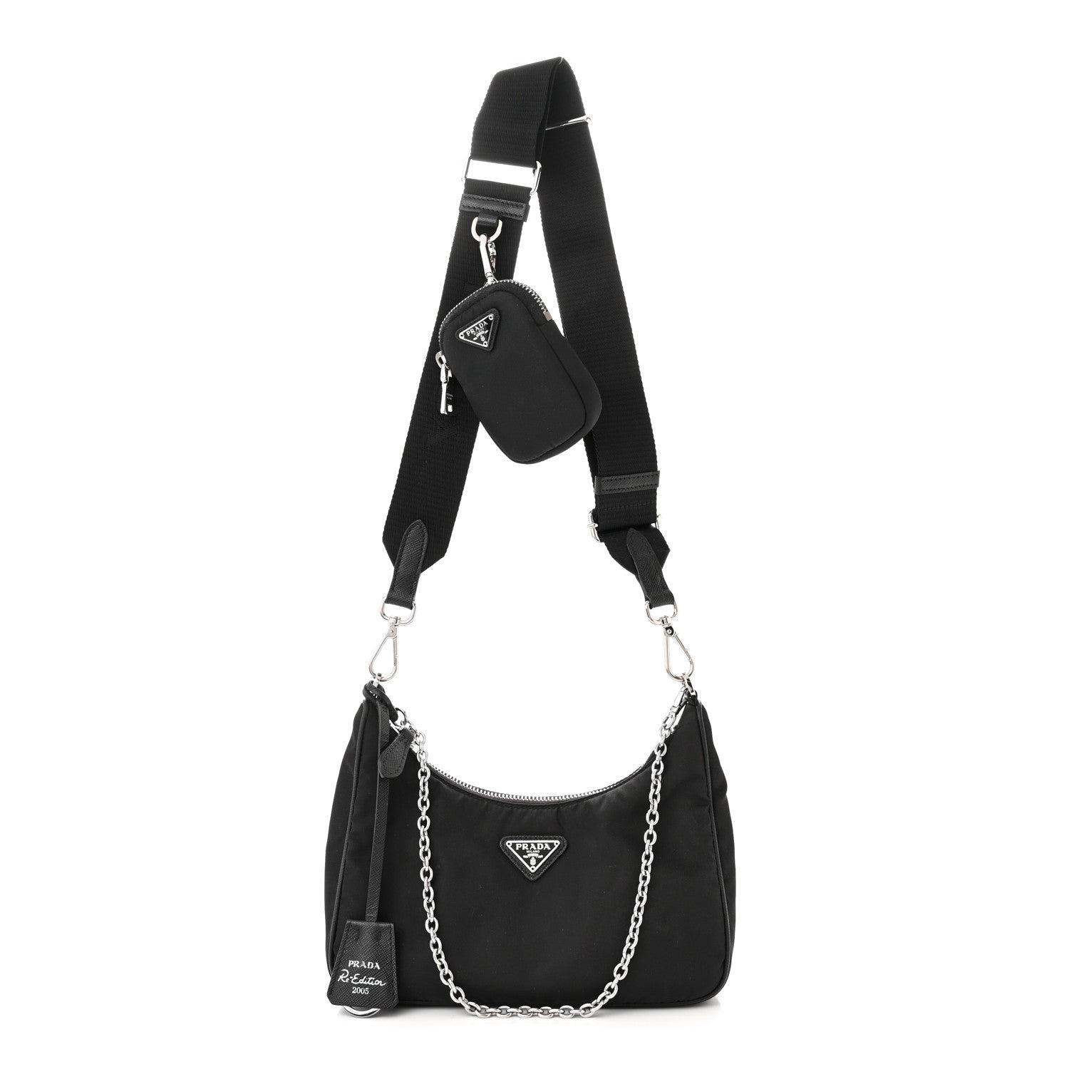 Prada Nylon Re-Edition 2005 Shoulder Bag Black 1 of 11