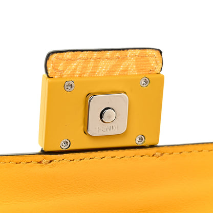 Fendi X SARAH COLEMAN Glazed Fabric Enamel Small FF Vertigo Baguette Belt Pouch Mimosa 12 of 14