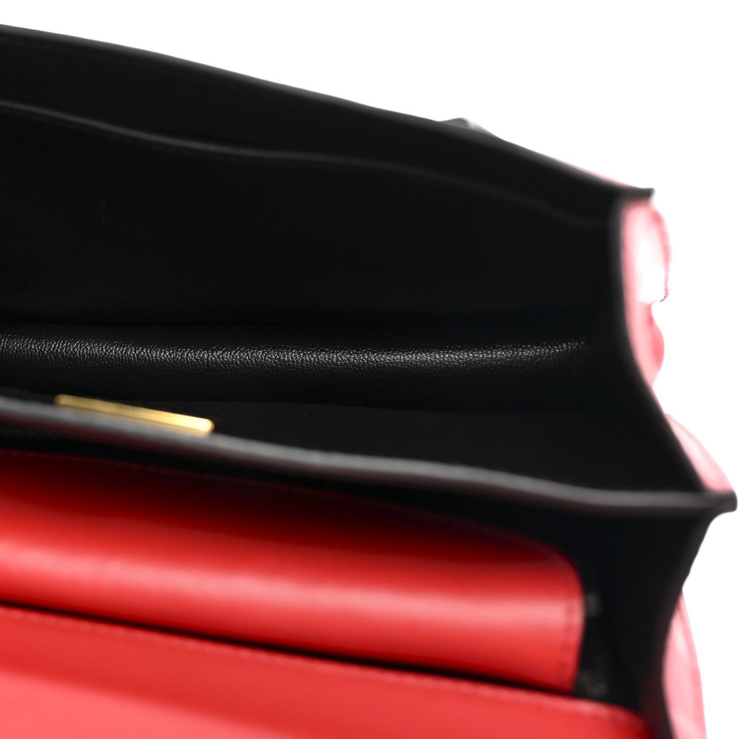 City Calfskin Saffiano Cahier Bag Fuoco Black