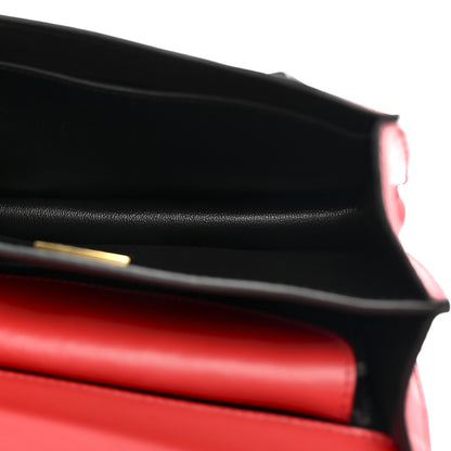 Prada City Calfskin Saffiano Cahier Bag Fuoco Black 11 of 14