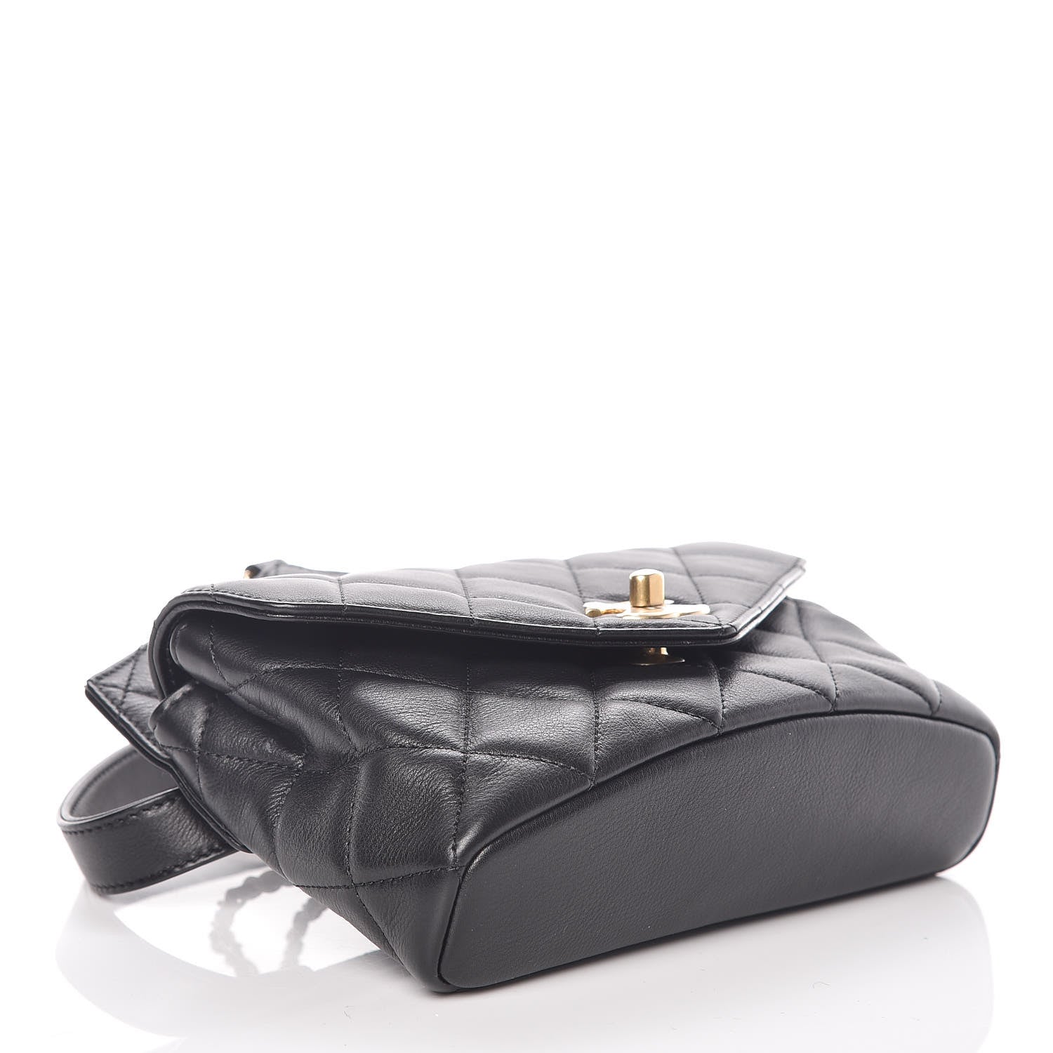 Chanel Calfskin Quilted Waist Bag Black 4 of 9