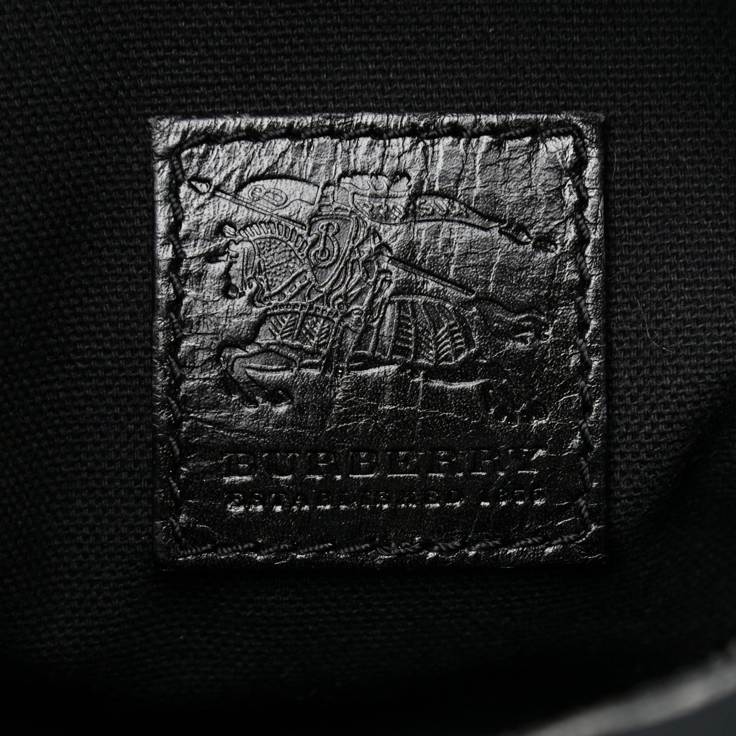 Burberry Canvas Mega Check Pochette Grey Black 4 of 12