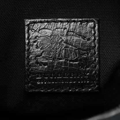 Burberry Canvas Mega Check Pochette Grey Black 4 of 12