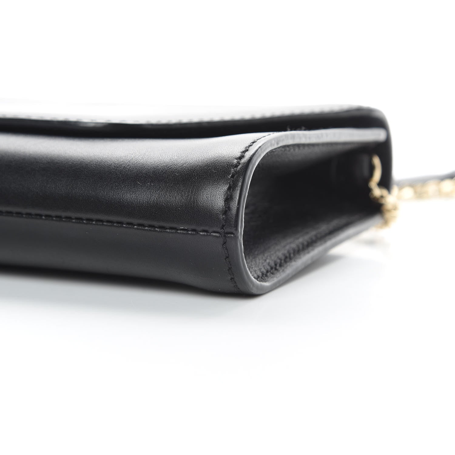 Valentino Garavani Vitello Demilune Chain Clutch Black 9 of 17
