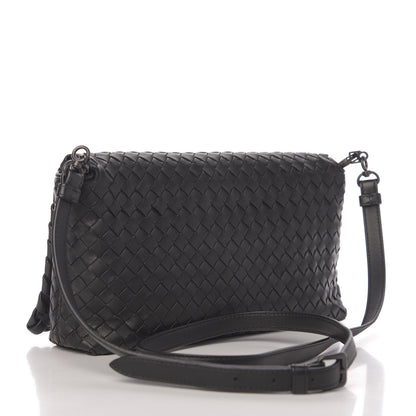 Bottega Veneta Nappa Intrecciato Dahlia Clutch Crossbody Black 3 of 9