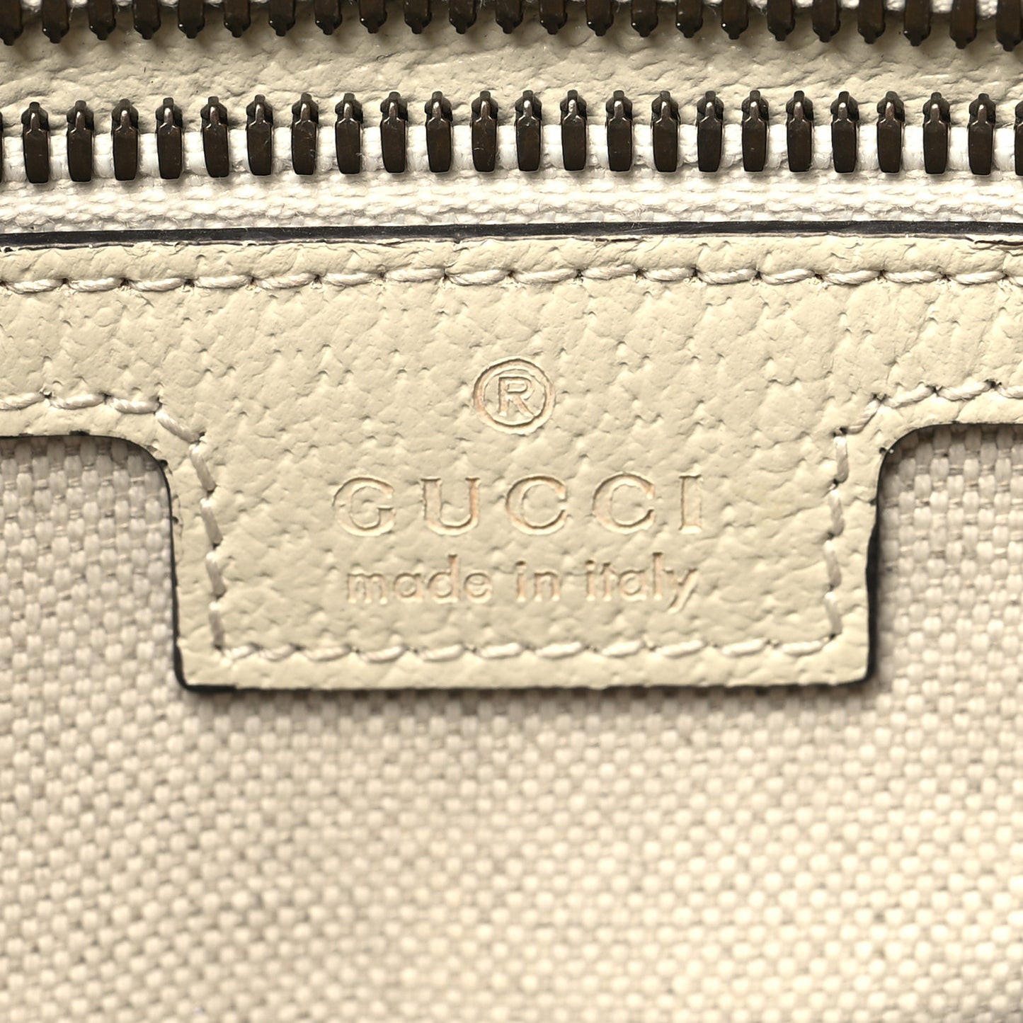 GG Supreme Monogram Web Ophidia Portfolio Pouch Beige Ebony Mystic White