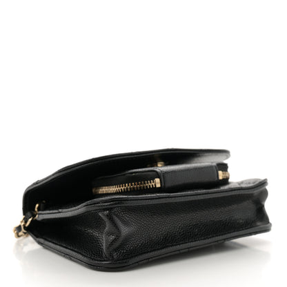 Chanel Caviar Quilted Business Affinity Clutch With Chain Black 4 of 11