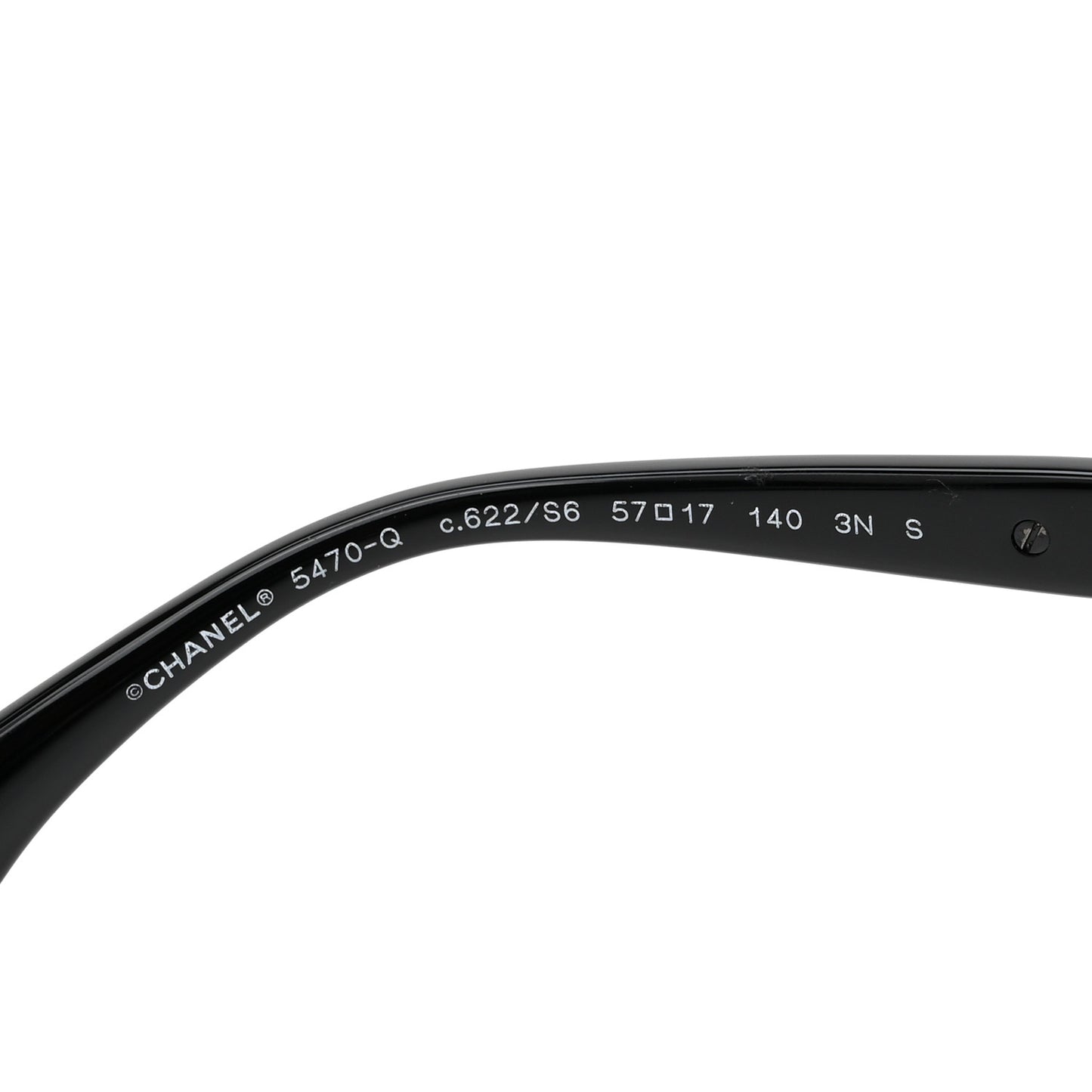 Acetate Chain Sunglasses 5470-Q-A Black