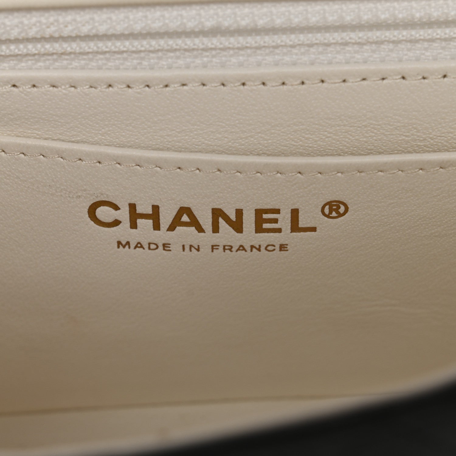 Chanel Lambskin Quilted Mini Rectangular Flap White Black 6 of 11