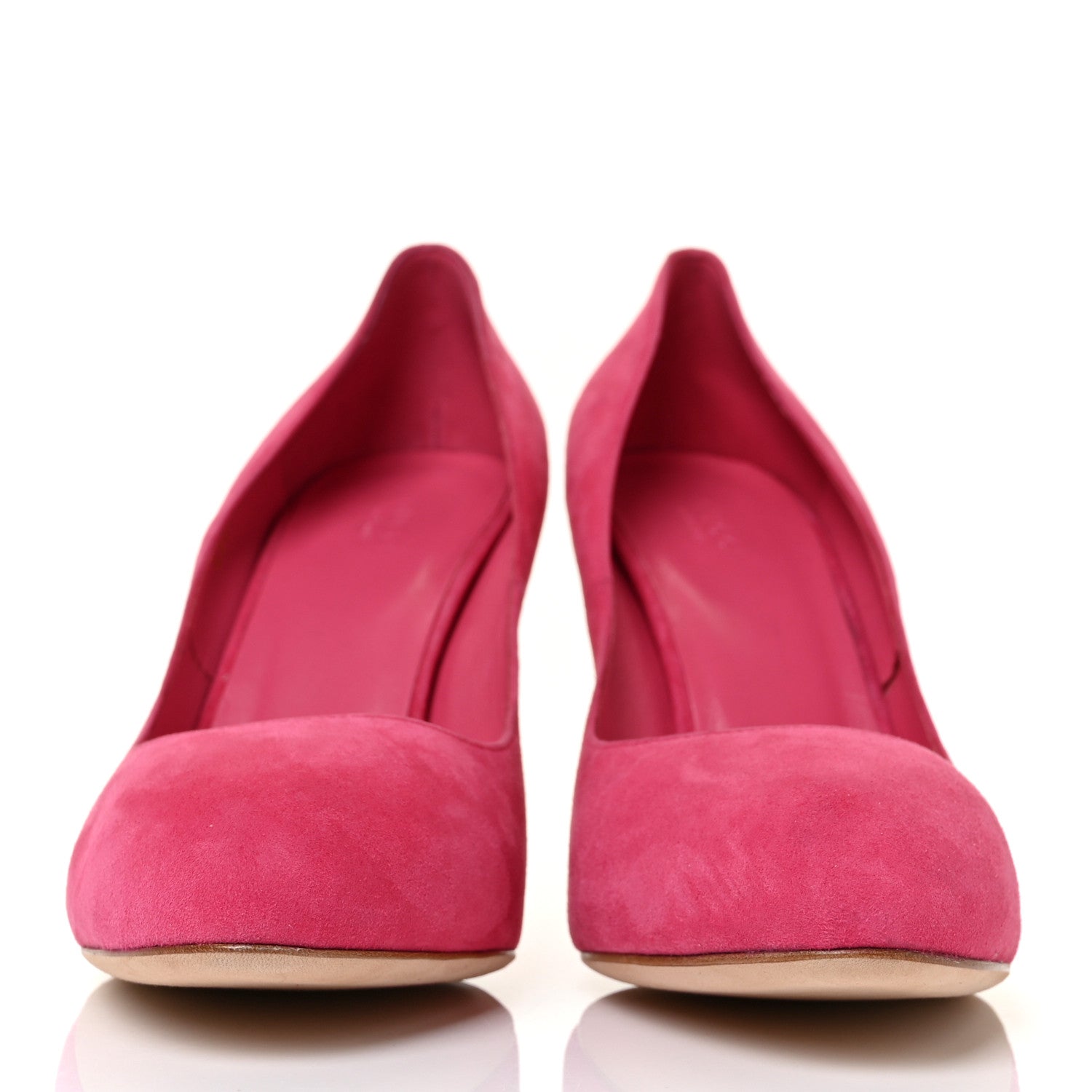 Gucci Kid Scamosciato Interlocking G Jennifer Pumps 41 Shocking Pink 2 of 10