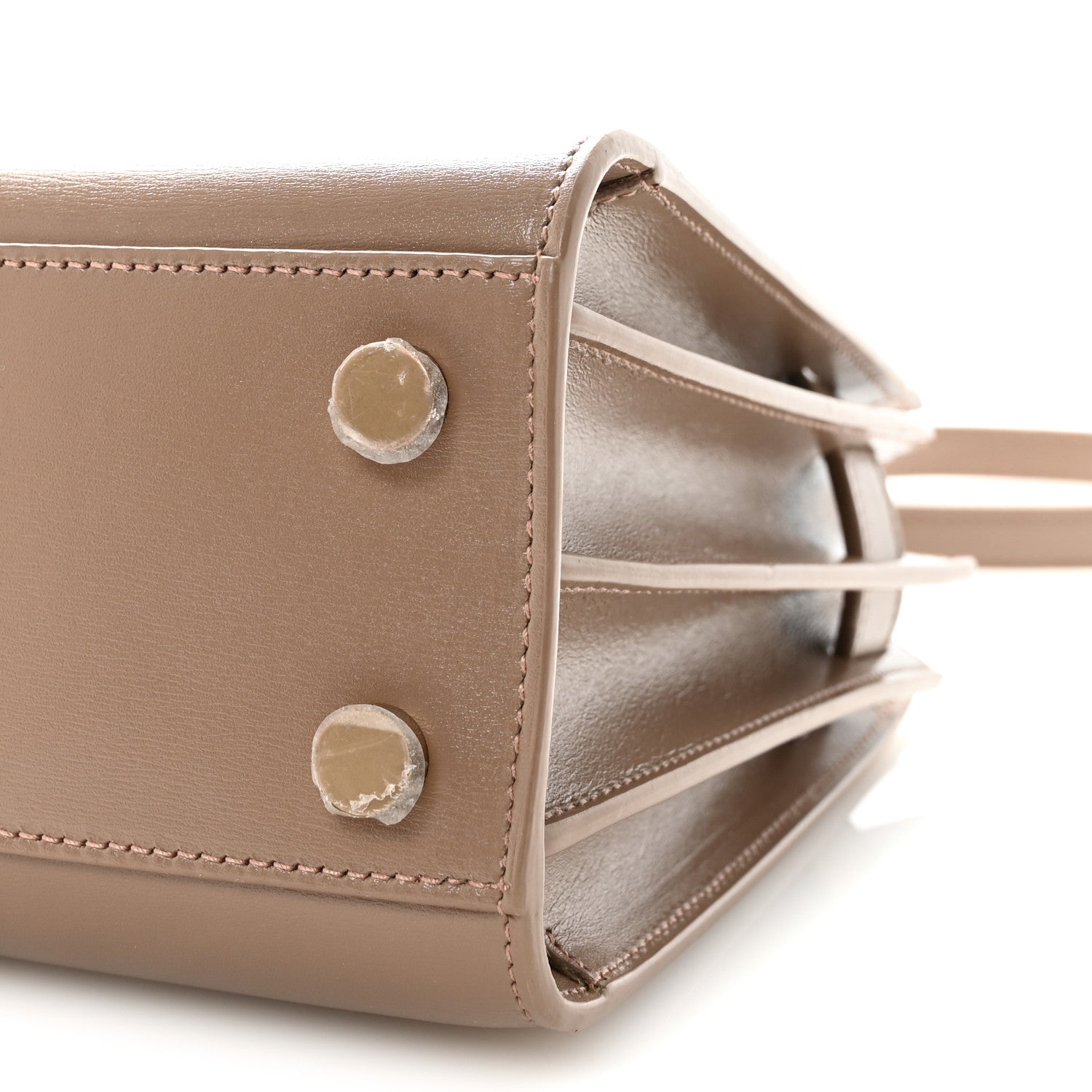 Saint Laurent Calfskin Nano Sac De Jour Dark Beige 9 of 9