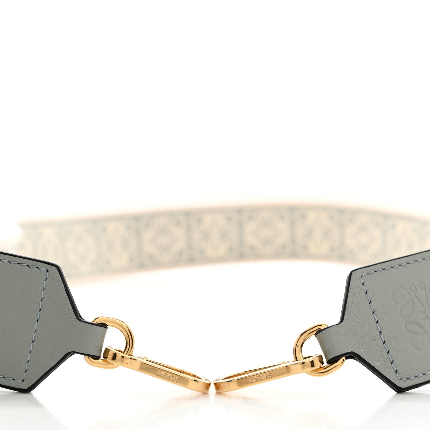 Loewe Calfskin Jacquard Anagram Strap Ash Grey 6 of 6