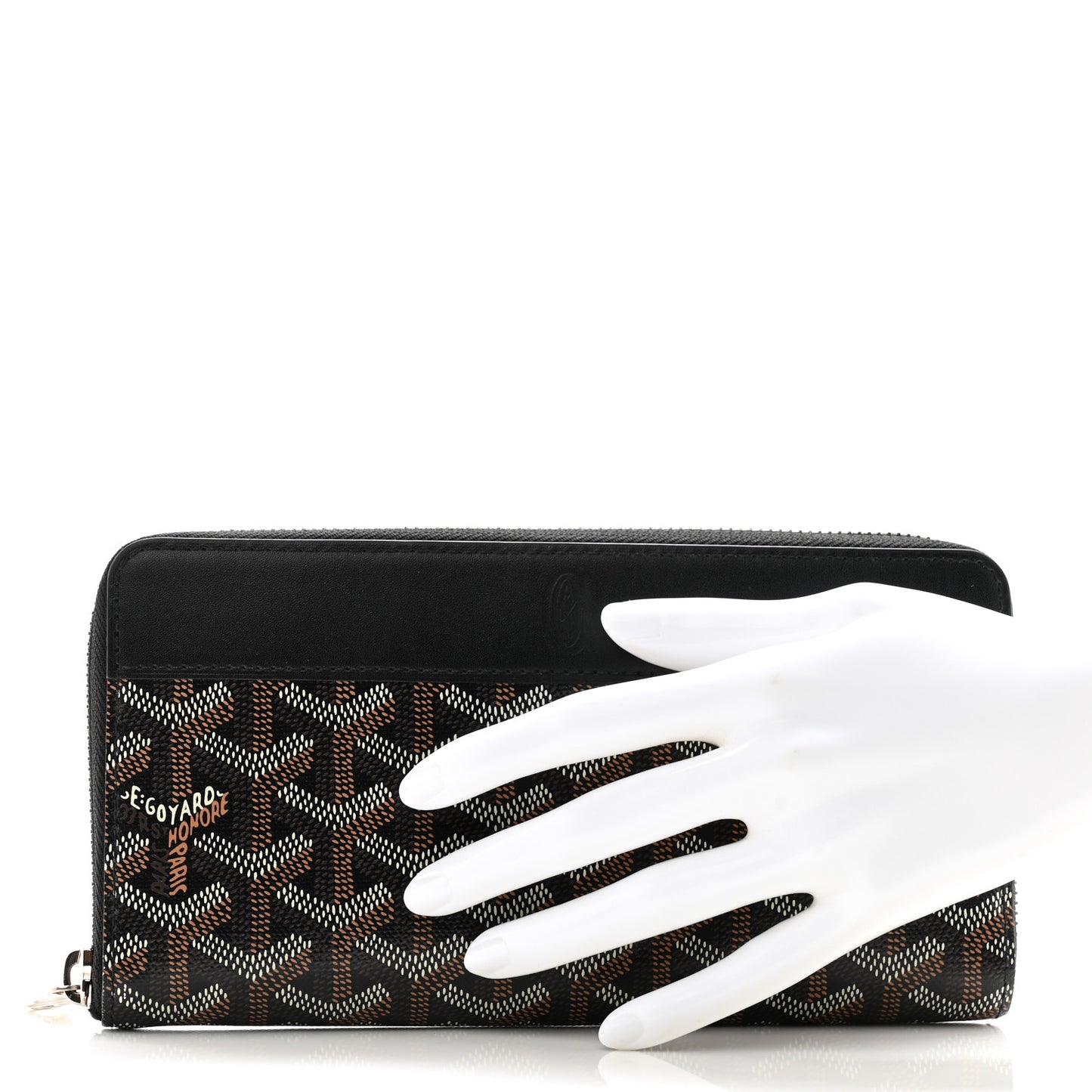 Goyardine Matignon Zip Around GM Wallet Black