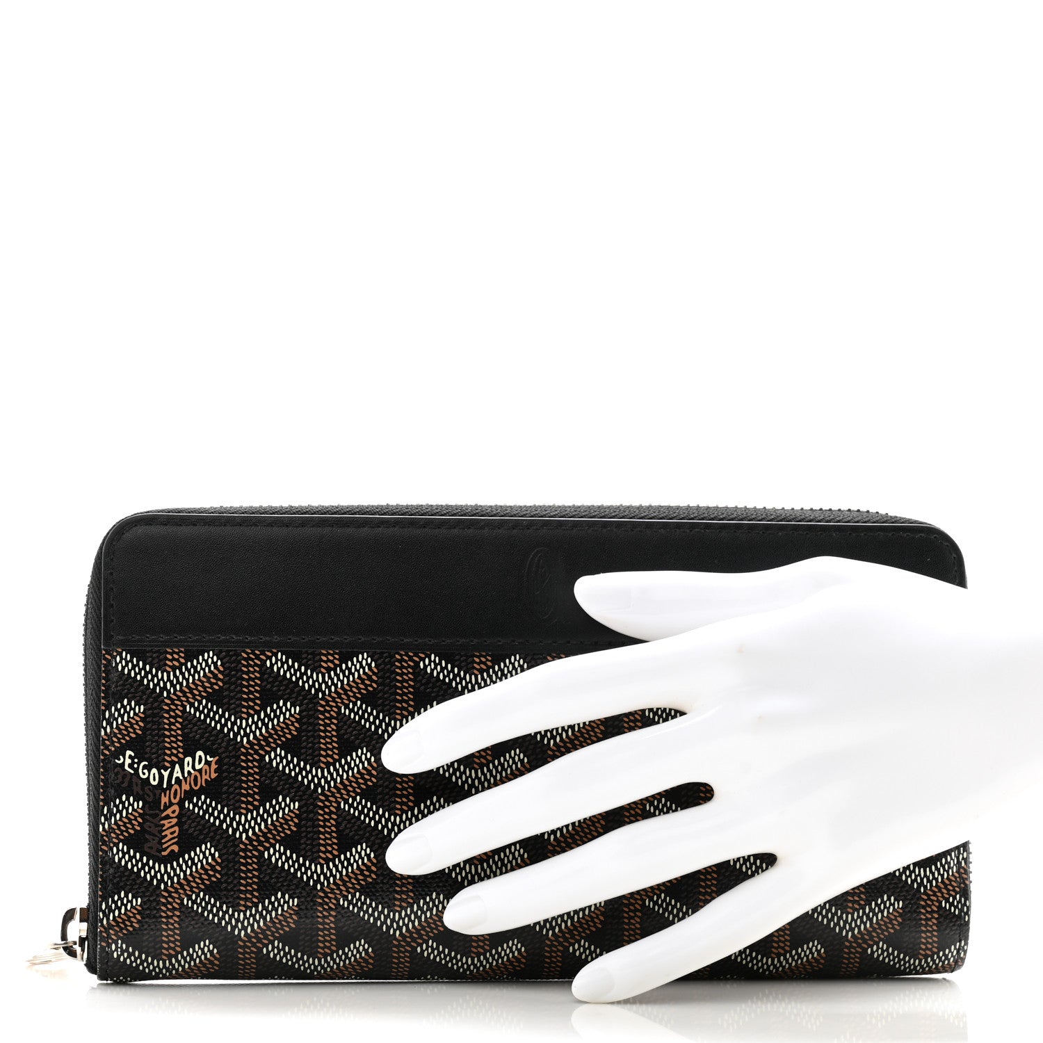 Goyard Goyardine Matignon Zip Around GM Wallet Black 2 of 9