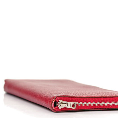Hermes Epsom Silk'In Wallet Bougainvillea 8 of 11
