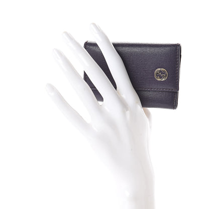 Gucci Calfskin Interlocking G 6 Key Holder Purple 2 of 7