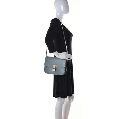 Celine Liege Calfskin Medium Classic Box Flap Bag Light Khaki 2 of 14