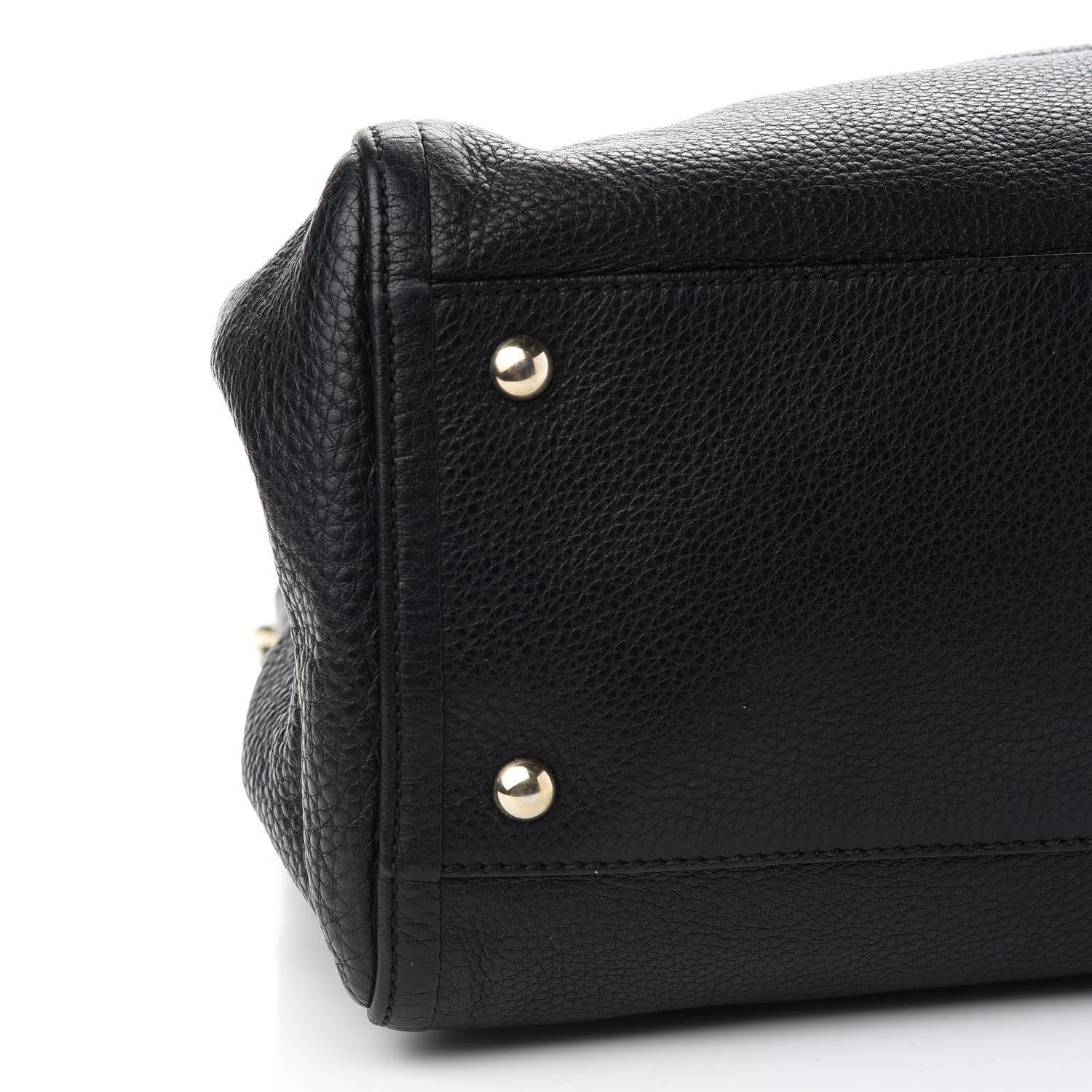 Gucci Pebbled Calfskin Medium Soho Shoulder Bag Black 9 of 10