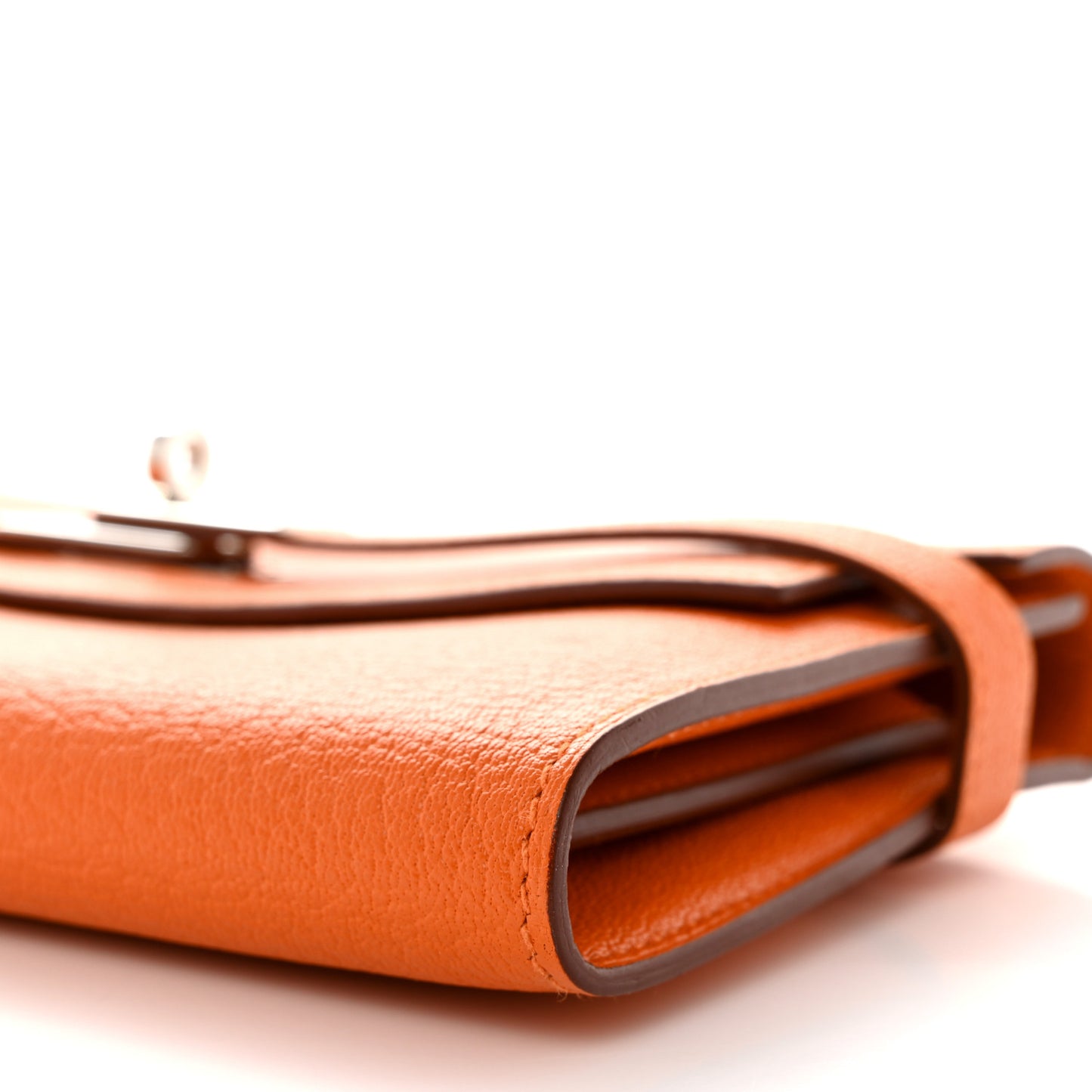 Chevre Mysore Kelly Longue Wallet Orange