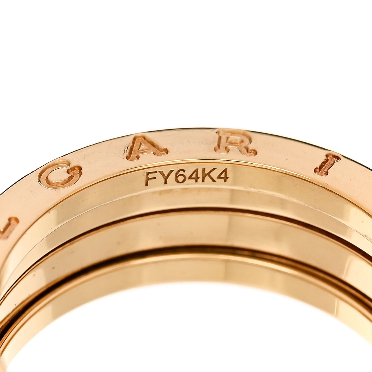 18K Yellow Gold B.Zero1 Three-Band Ring 62 10