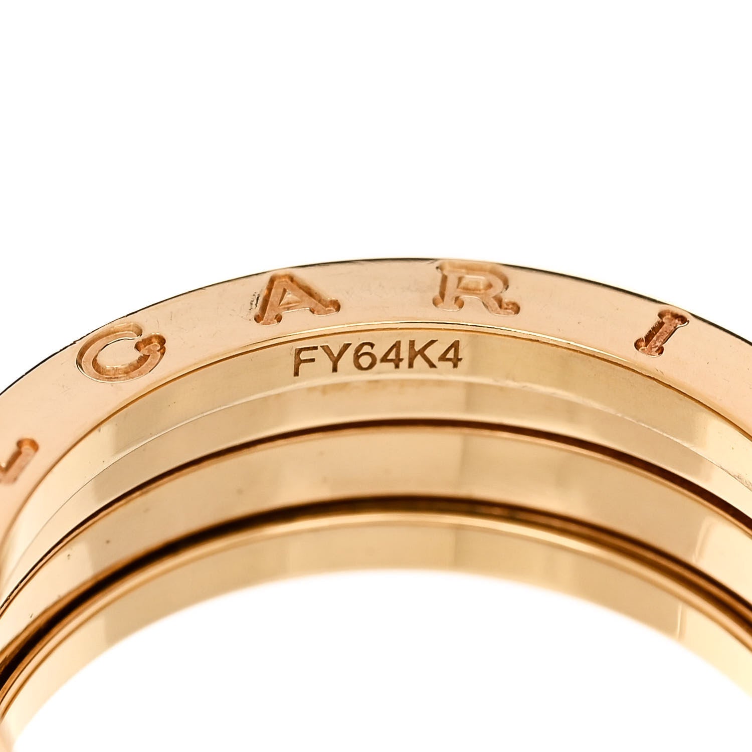 Bulgari 18K Yellow Gold B.Zero1 Three-Band Ring 62 10 6 of 7