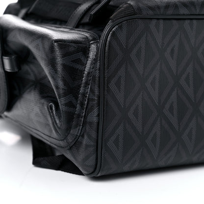 Christian Dior Canvas CD Diamond Hit The Road Backpack Black 7 of 10