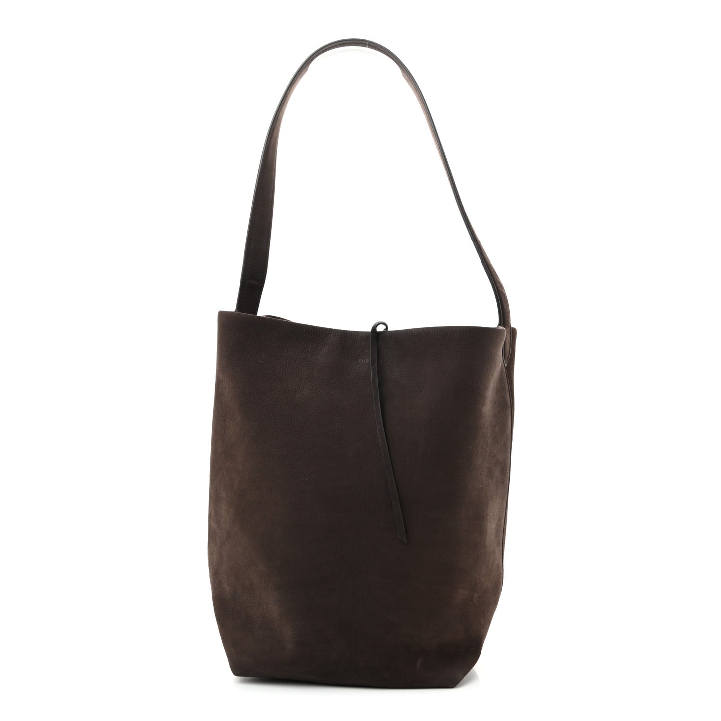 Suede Calfskin Medium N/S Park Tote Wood Brown