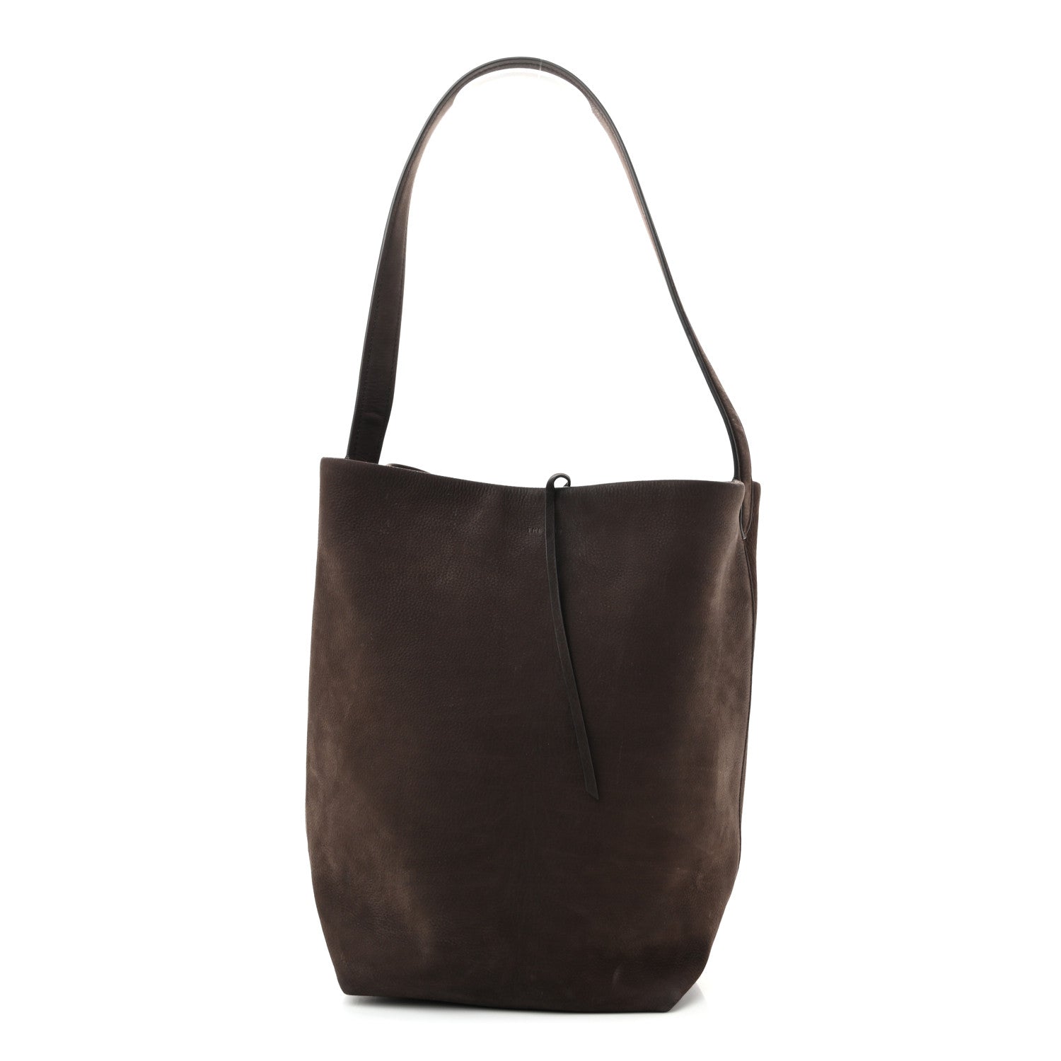 The Row Suede Calfskin Medium N/S Park Tote Wood Brown 1 of 14