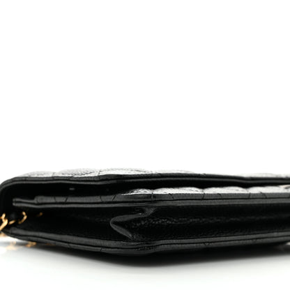 Chanel Caviar Quilted Wallet on Chain WOC Black 10 of 12