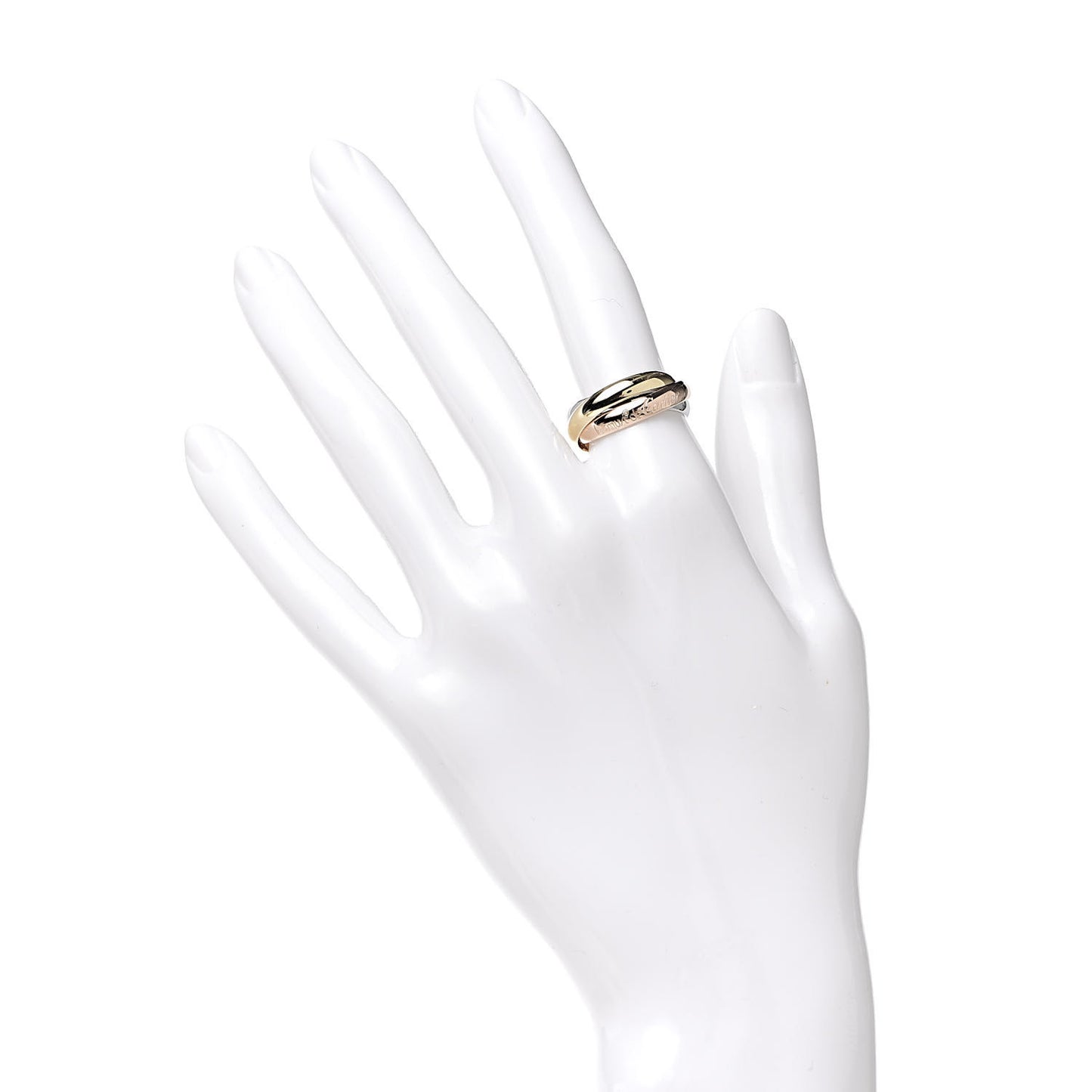 18K Pink Yellow White Gold Classic Les Must De Trinity Ring 52 6