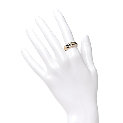 Cartier 18K Pink Yellow White Gold Classic Les Must De Trinity Ring 52 6 2 of 4
