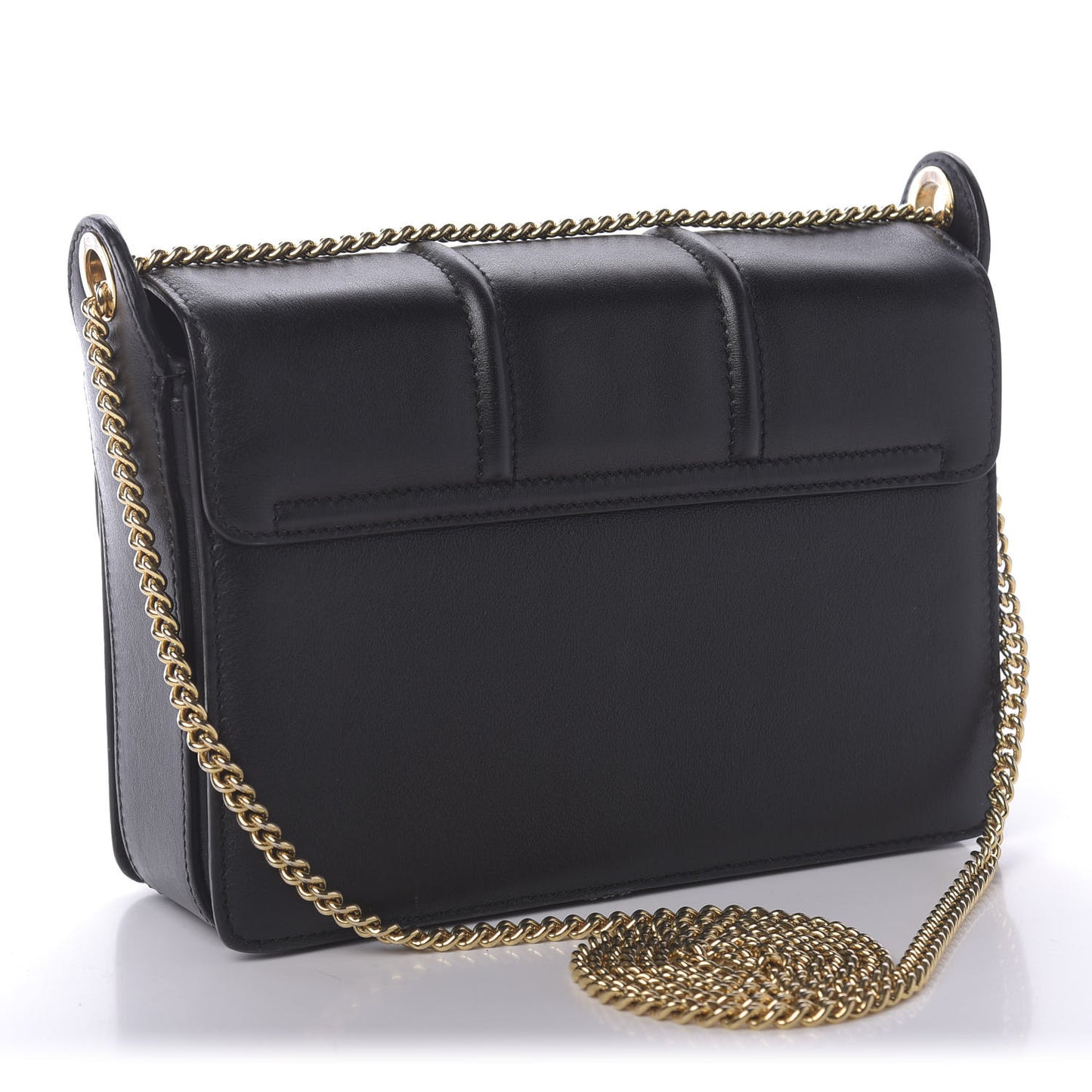 Smooth Calfskin Small Jiji Shoulder Bag Black