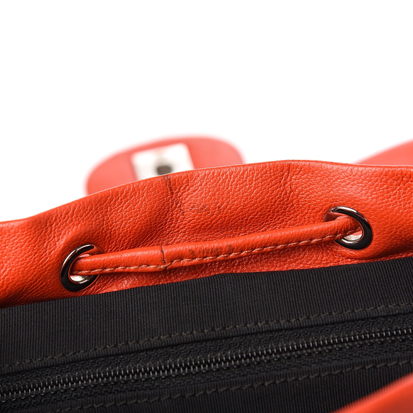 Lambskin Quilted Small Cuba Urban Spirit Backpack Orange