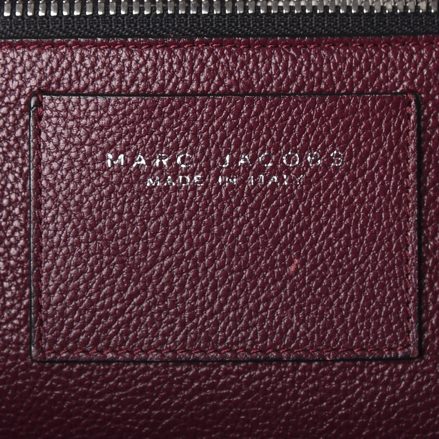 Marc Jacobs Textured Calfskin Medium Incognito Satchel Burgundy 8 of 8