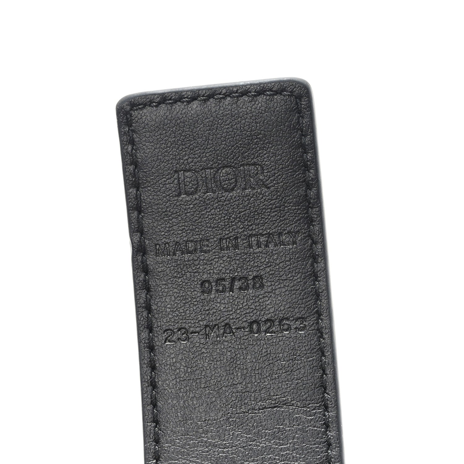 Christian Dior Patent Oblique Embossed Belt 95 38 Black 3 of 4