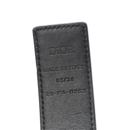 Christian Dior Patent Oblique Embossed Belt 95 38 Black 3 of 4