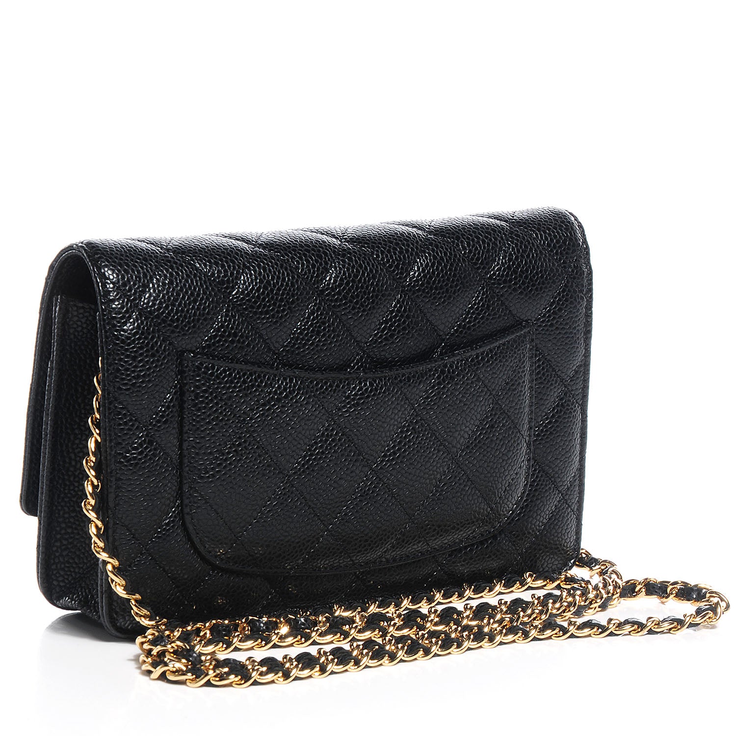 Chanel Caviar Quilted Wallet On Chain WOC Black 3 of 9
