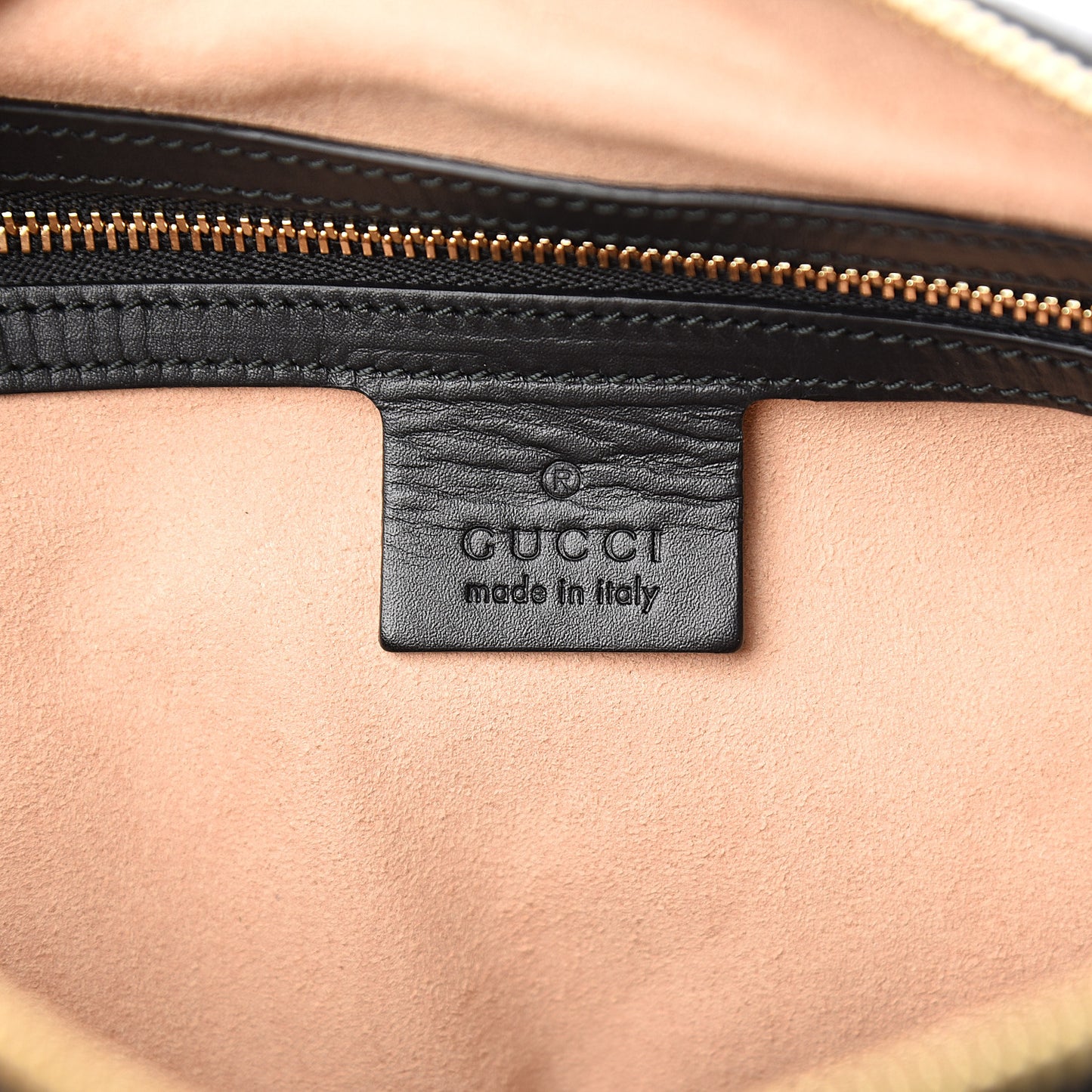 Suede Patent Web Small Ophidia Shoulder Bag Blue Black
