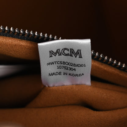 MCM Visetos Large Munchen Tote Black 9 of 12