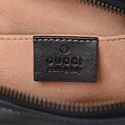 Gucci Calfskin Matelasse GG Marmont Belt Bag 85 34 Black 6 of 10
