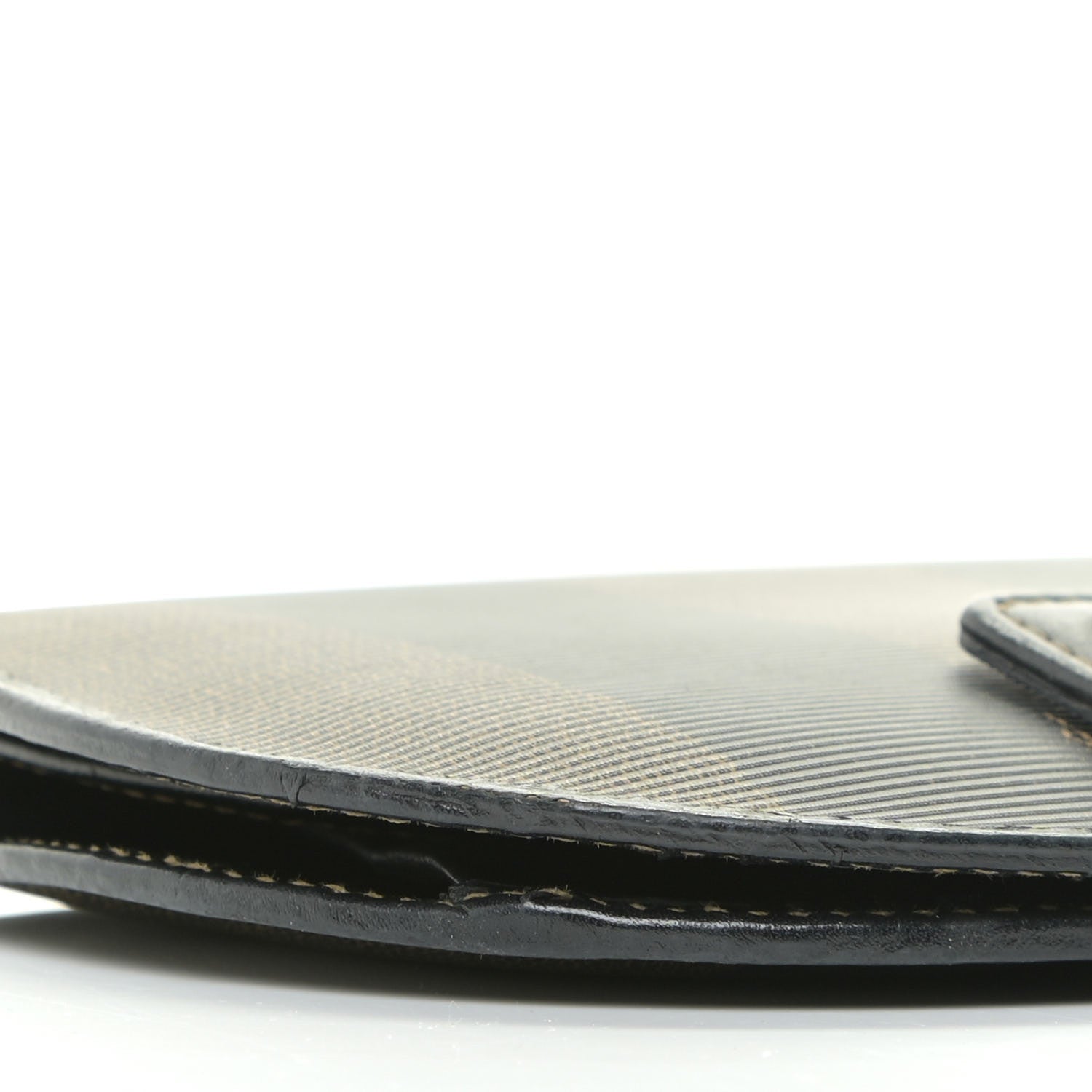 Fendi Pequin Compact Round Wallet Tobacco 9 of 15