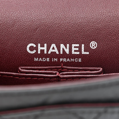 Chanel Aged Calfskin Quilted Mini Rectangular Double Flap Black 6 of 15